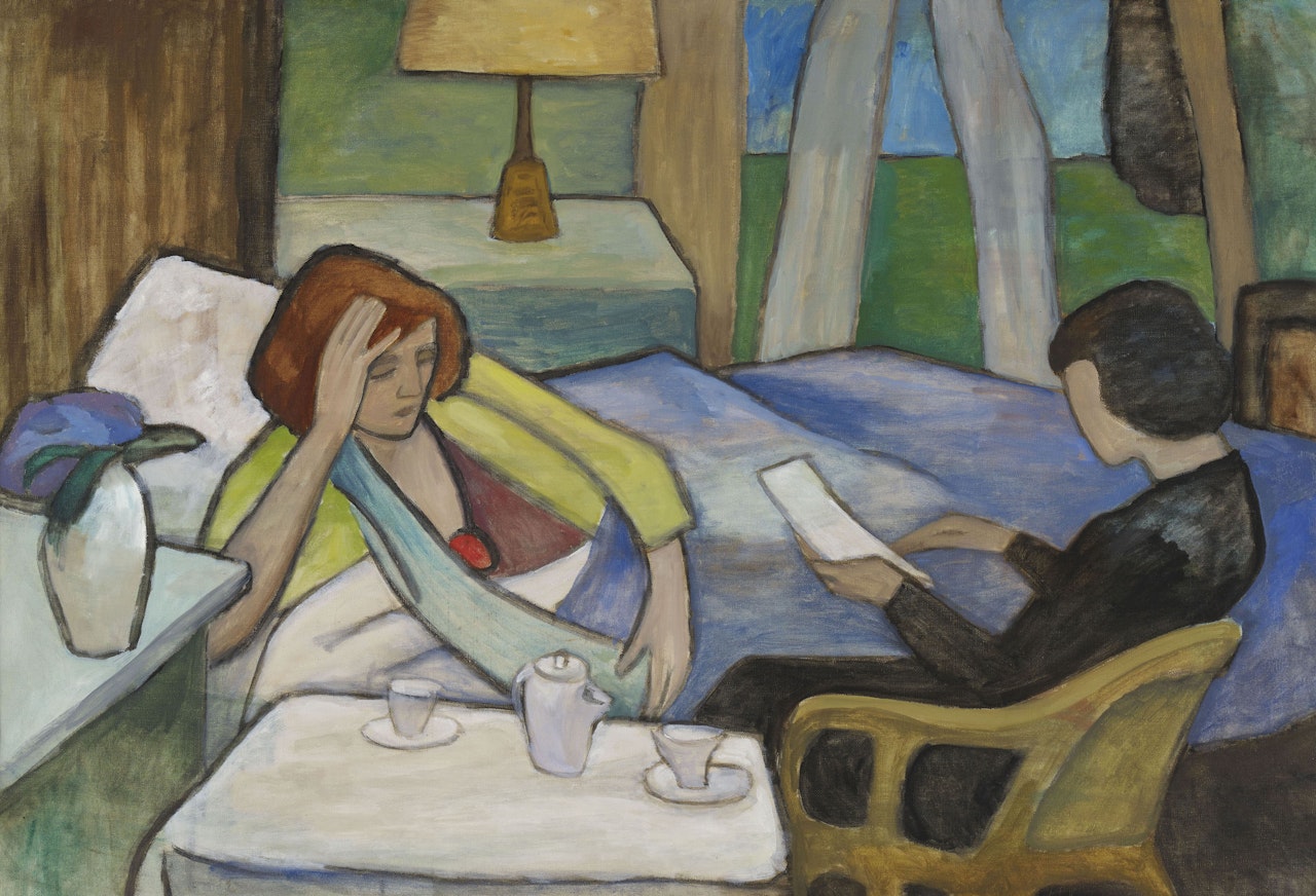 Der Brief (Krank) by Gabriele Münter