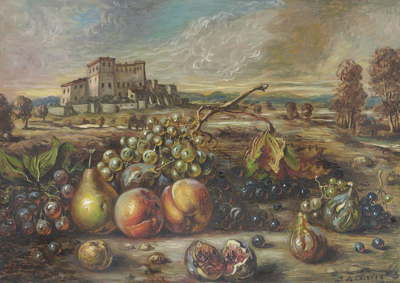 Frutta in un paese by Giorgio de Chirico