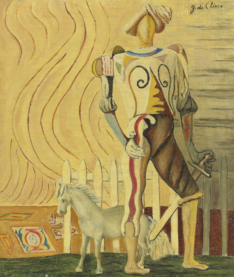 Gentiluomo in villeggiatura by Giorgio de Chirico