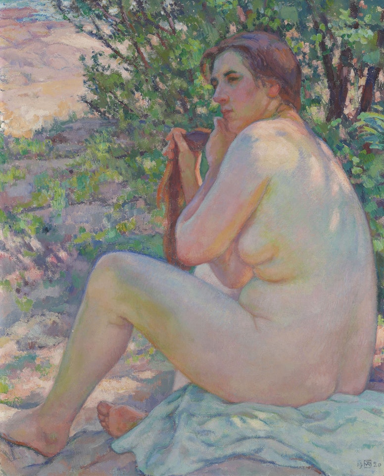 A l'ombre du buisson by Theo van Rysselberghe
