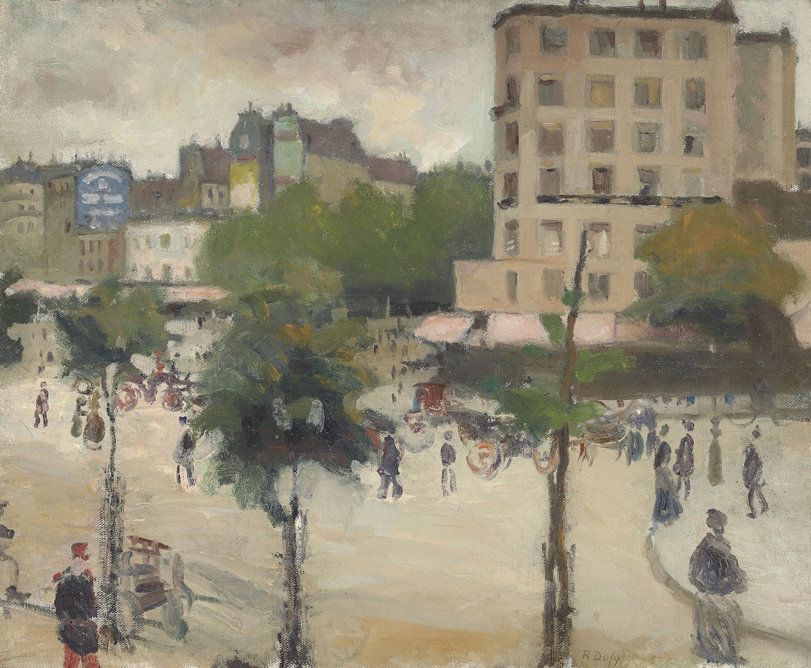 La place de Clichy by Raoul Dufy
