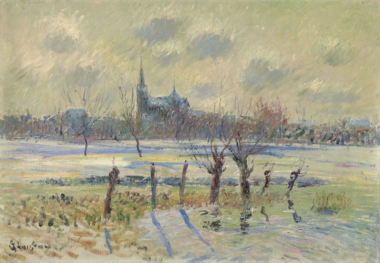 La prairie à Rezé près de Nantes by Gustave Loiseau
