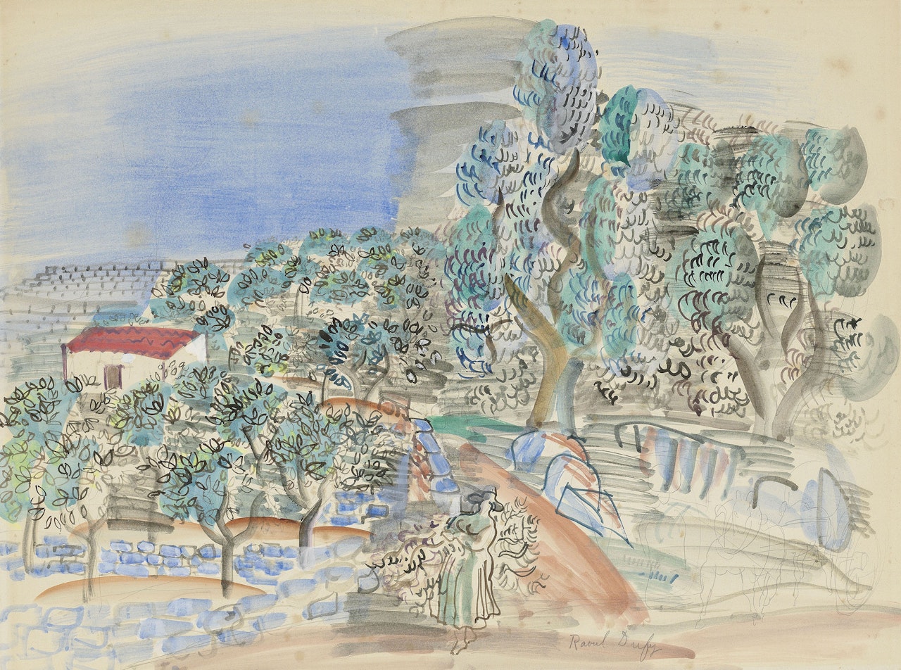La cueillette des oranges by Raoul Dufy