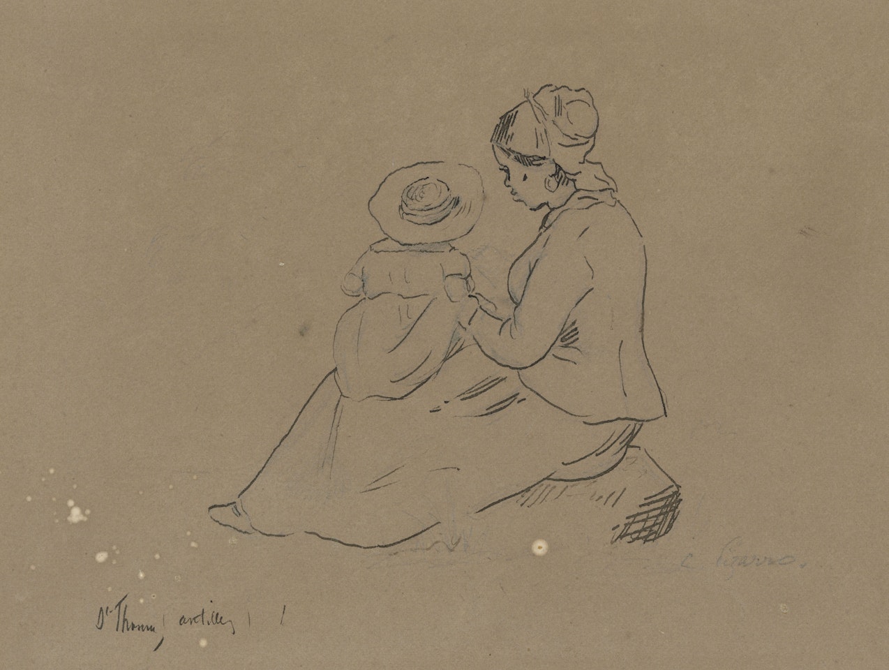 Nurse and Child by Camille Pissarro
