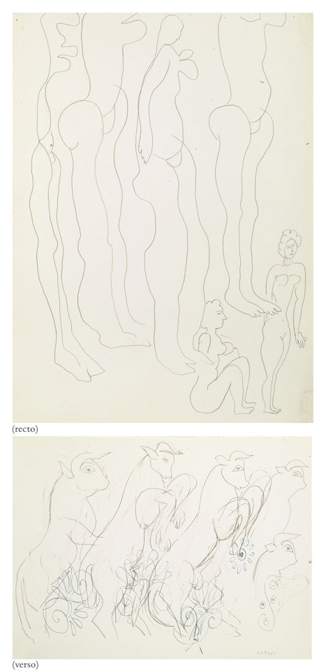 Croquis de nus (recto); Minotaures (verso) by Henri Matisse