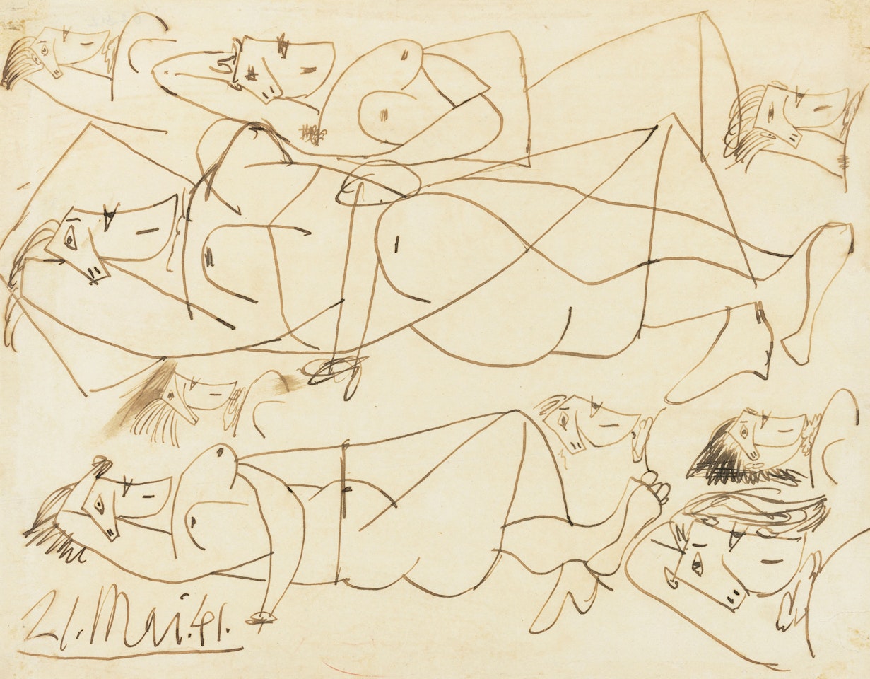 Études de nus by Pablo Picasso