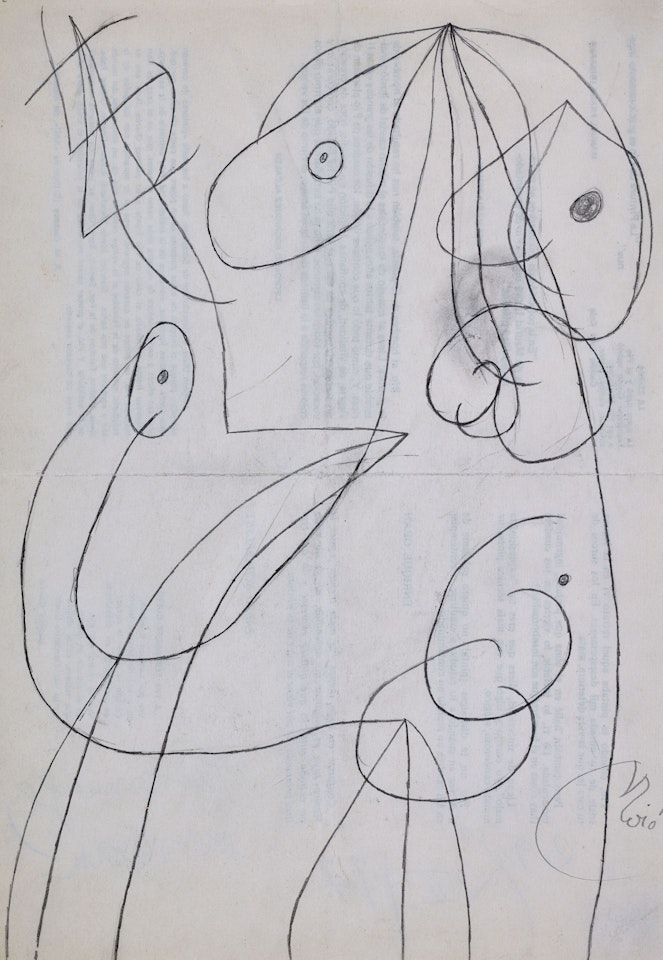 Personnage, oiseau by Joan Miró