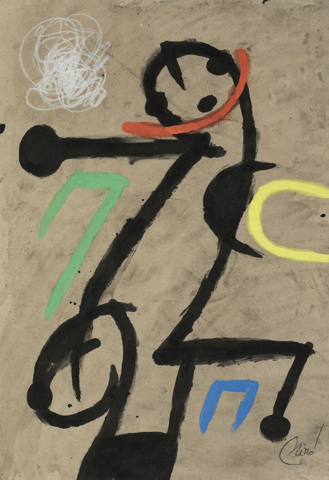 Personnage, oiseaux by Joan Miró