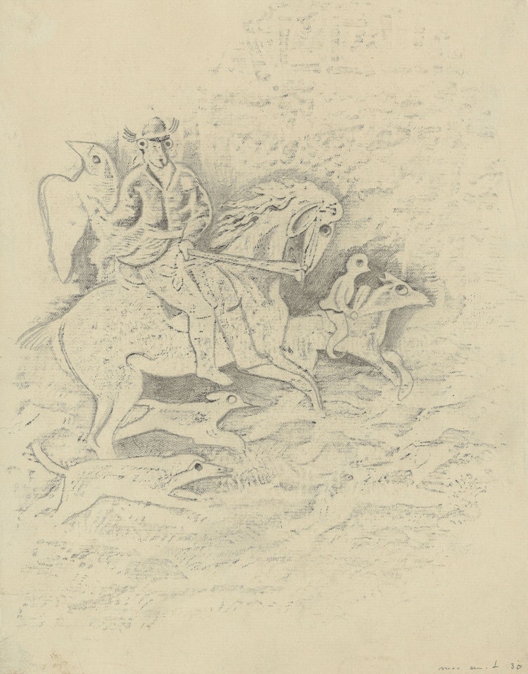 Roi des aulnes by Max Ernst