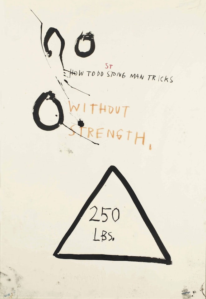 Untitled (How to do Strong Man Tricks Without Strength) by Jean-Michel Basquiat