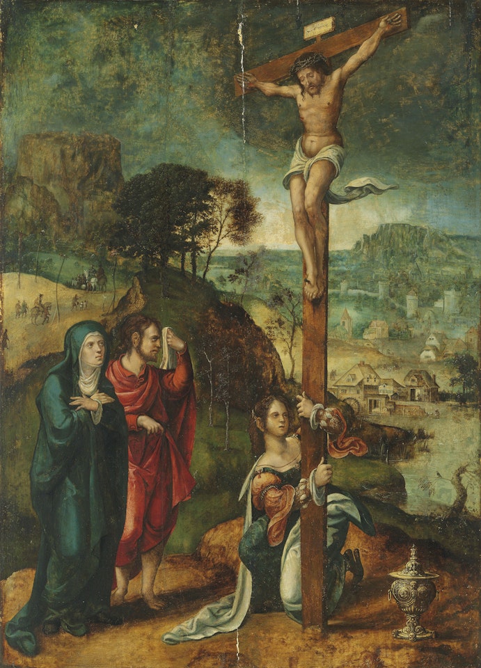 Christ on the Cross with the Virgin, Mary Magdalene and Saint John the Evangelist by Netherlandish School