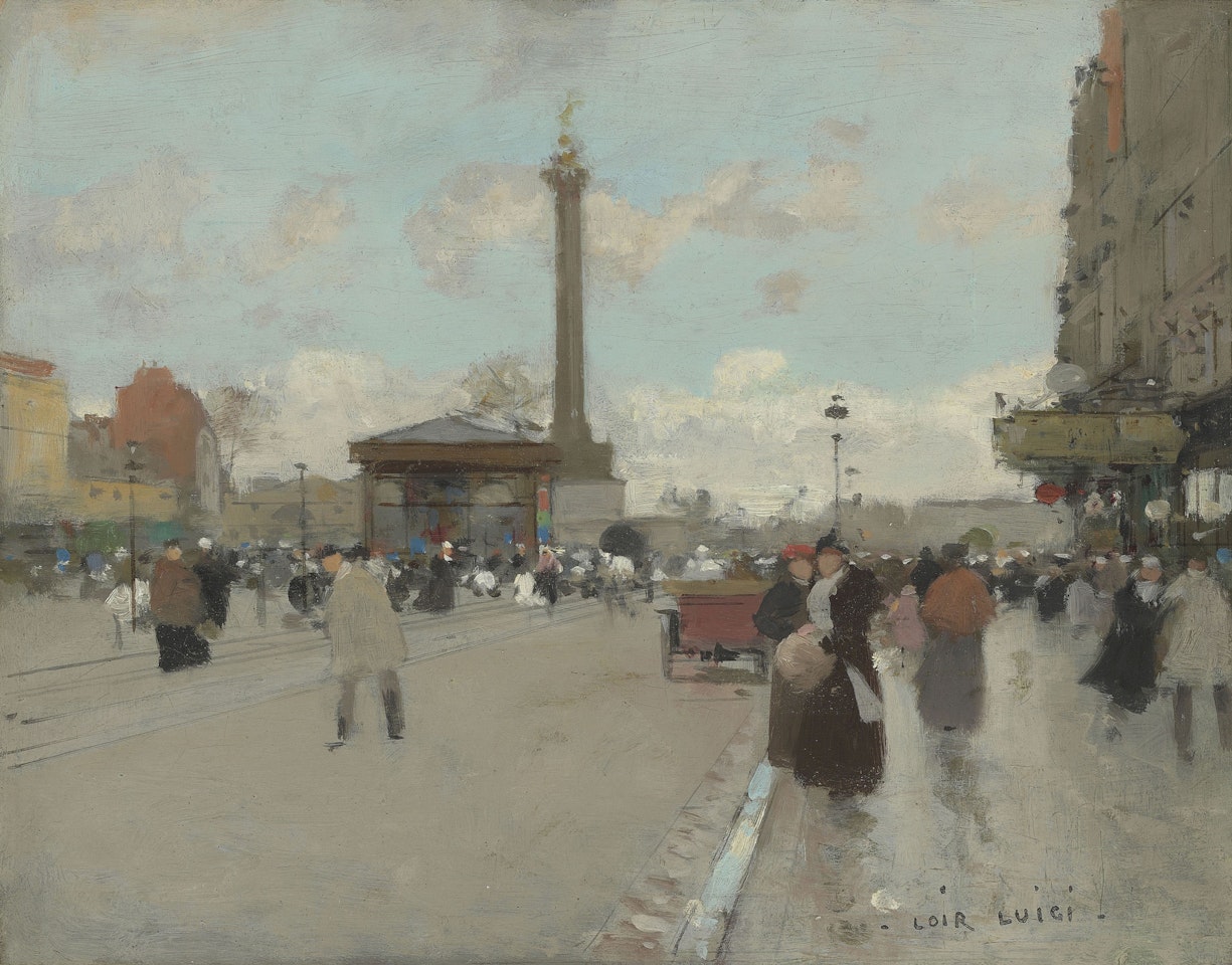 Place de la Bastille, Paris by Luigi Loir