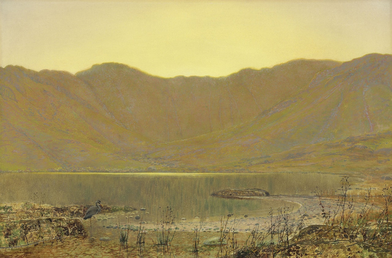 Sun-dip, the home of the heron by John Atkinson Grimshaw