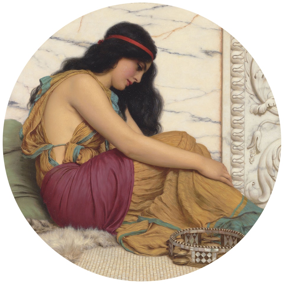 The Tired Danseuse by JOHN WILLIAM GODWARD, R.B.A.