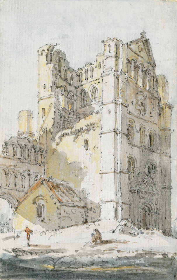 Kelso Abbey, Roxburghshire, Scotland by Thomas Girtin
