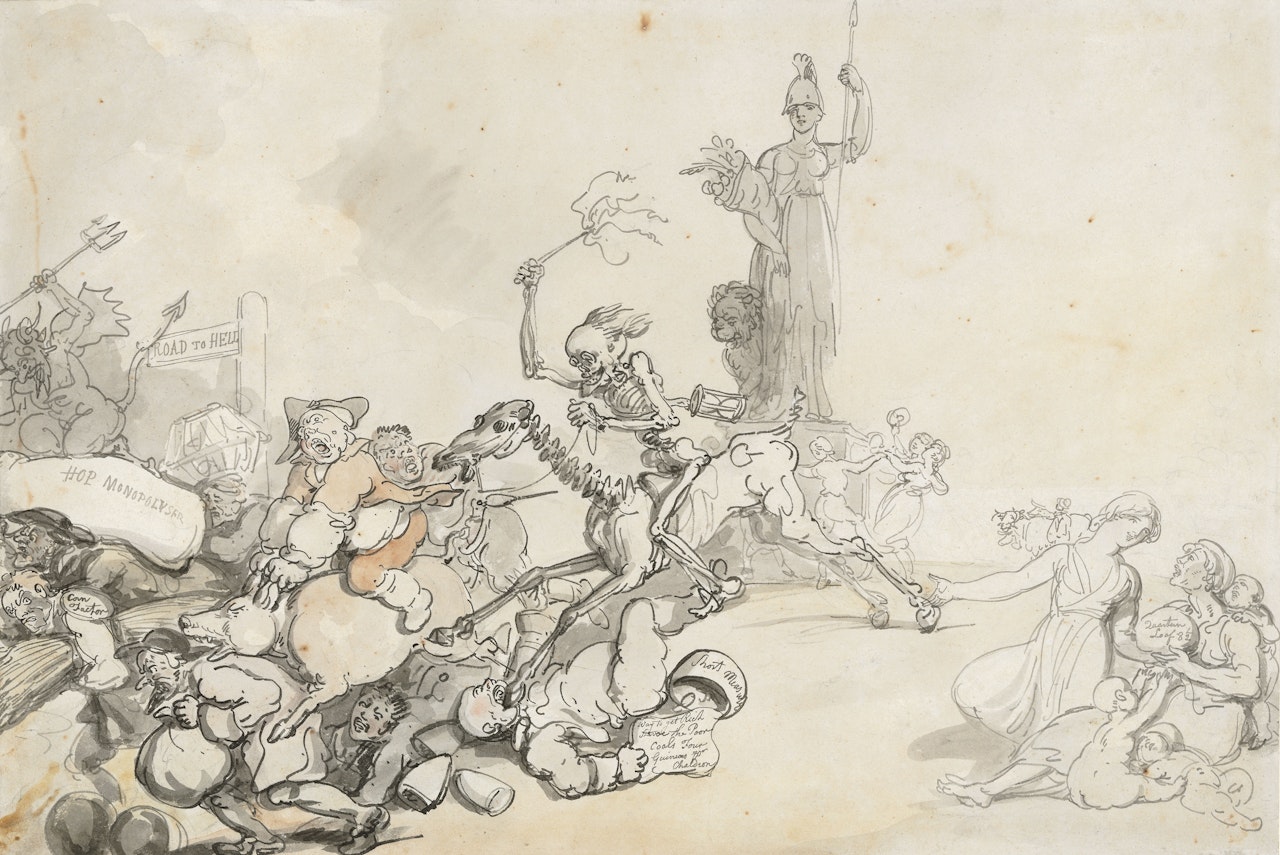 The Downfall of Monopoly by Thomas Rowlandson