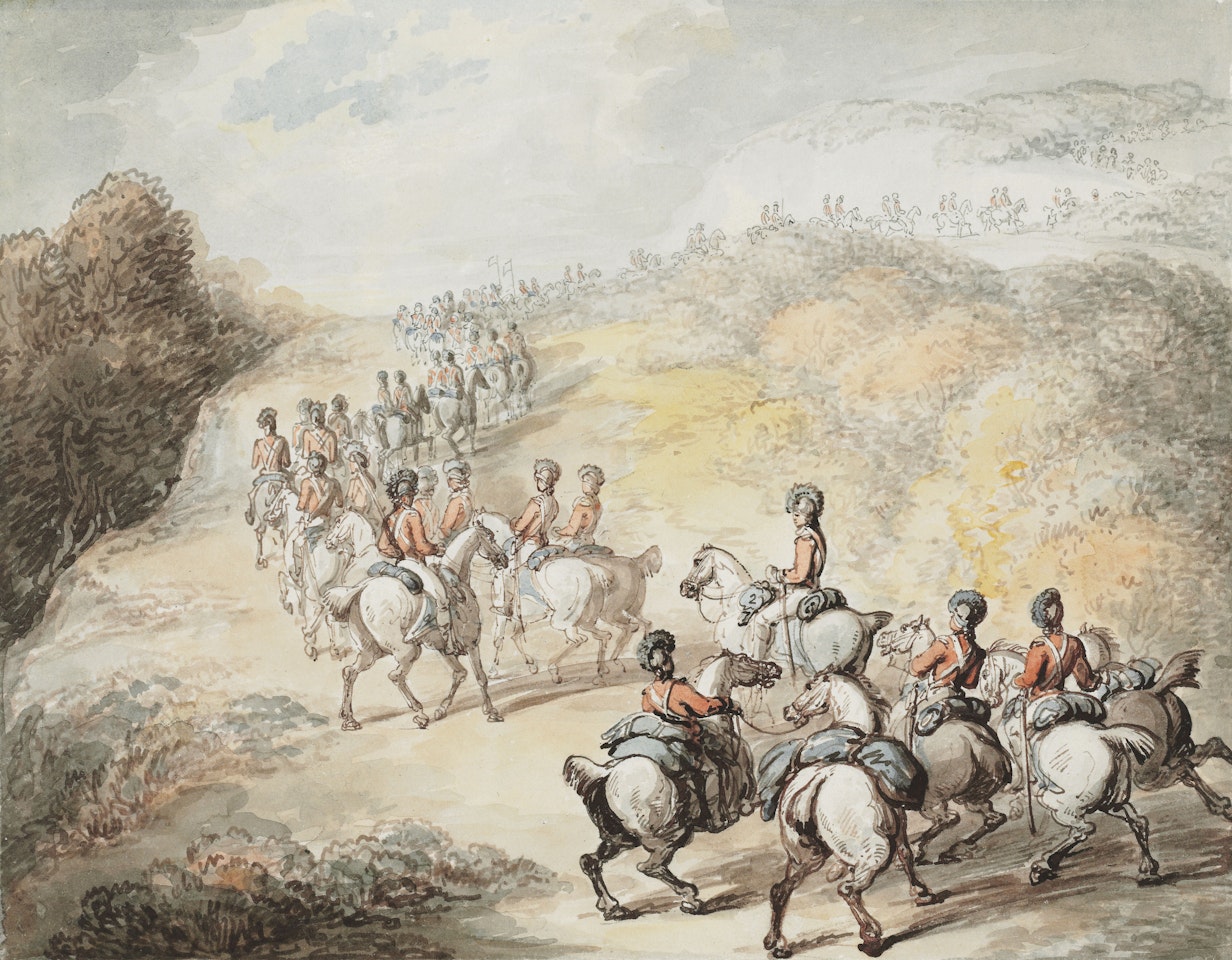 The Scots Greys by Thomas Rowlandson