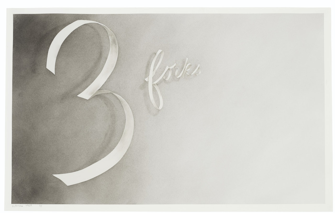 3 Forks by Ed Ruscha