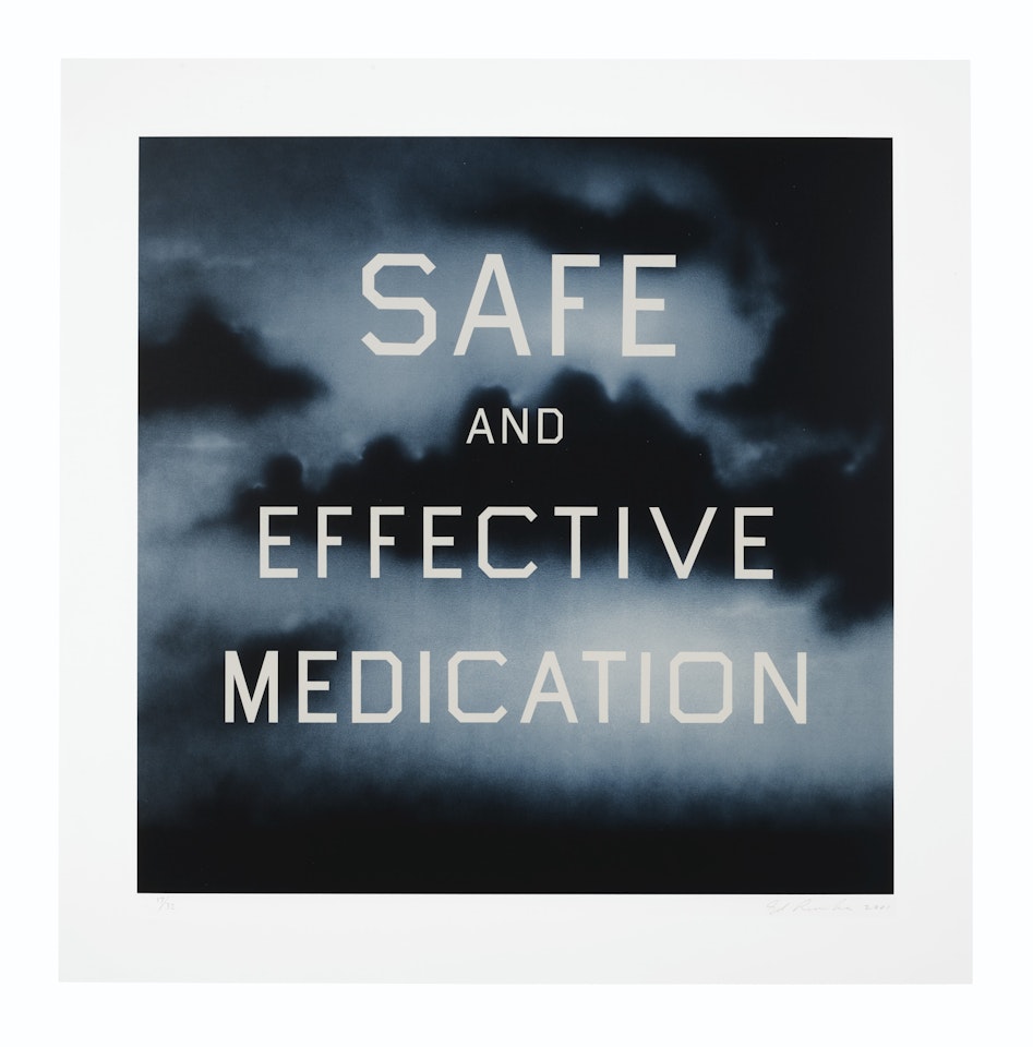 Safe and Effective Medication by Ed Ruscha