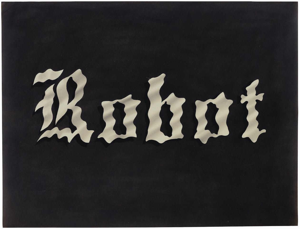 Wavy Robot by Ed Ruscha