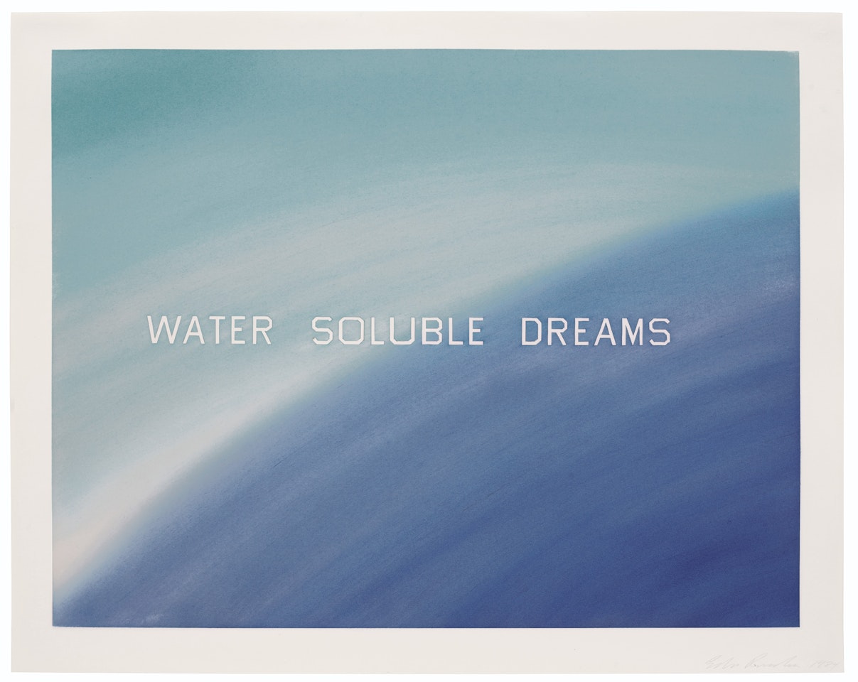 Water Soluble Dreams by Ed Ruscha