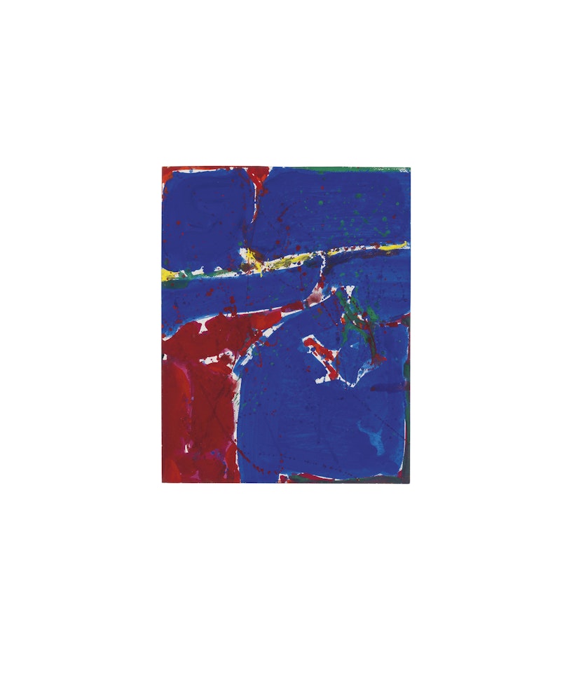 Red and Blue by Sam Francis