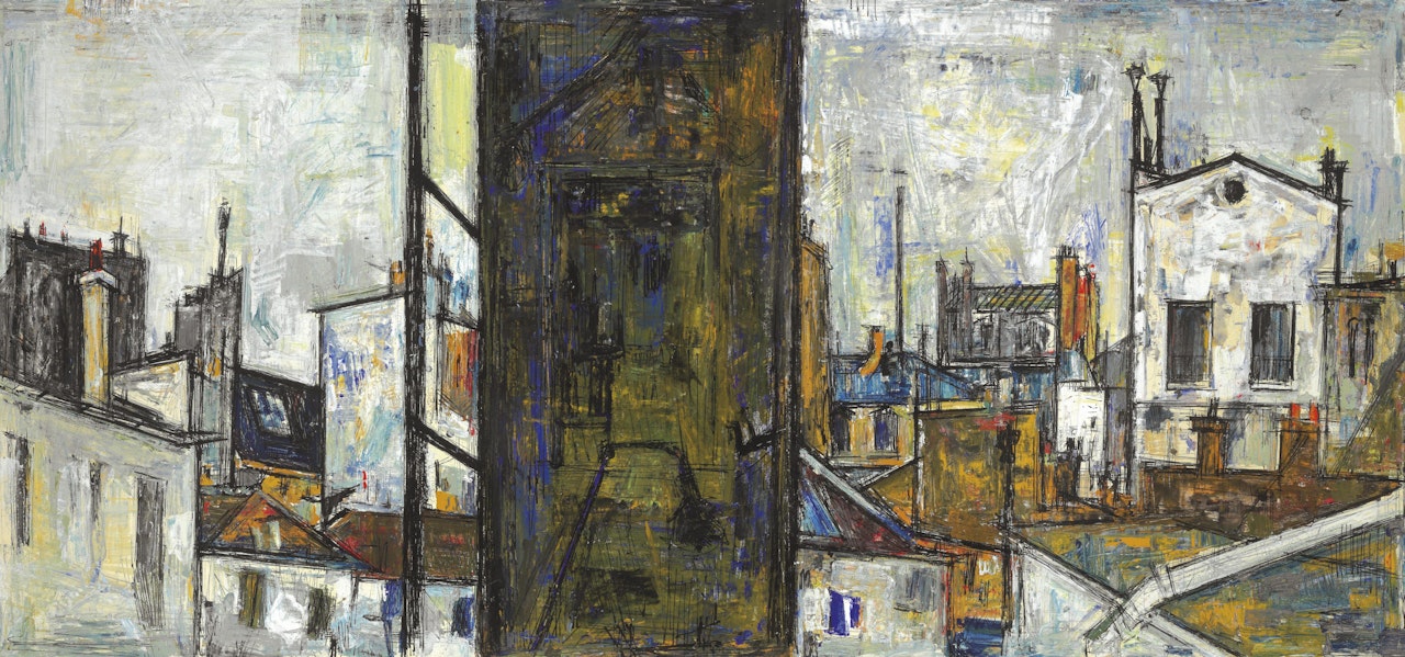 Untitled (Cityscape) by Sayed Haider Raza