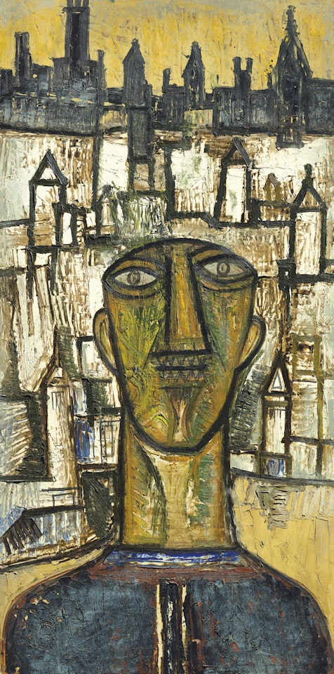 Head in Landscape by Francis Newton Souza