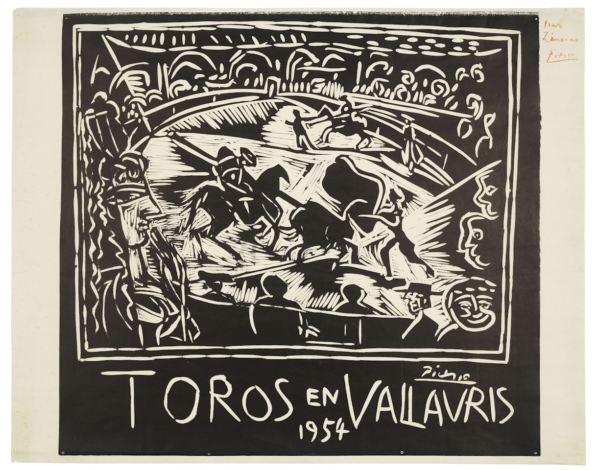 Toros en Vallauris 1954 by Pablo Picasso