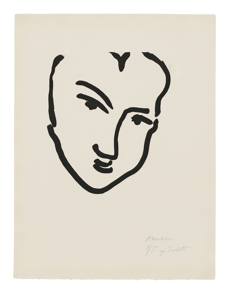 Nadia au visage penché by Henri Matisse