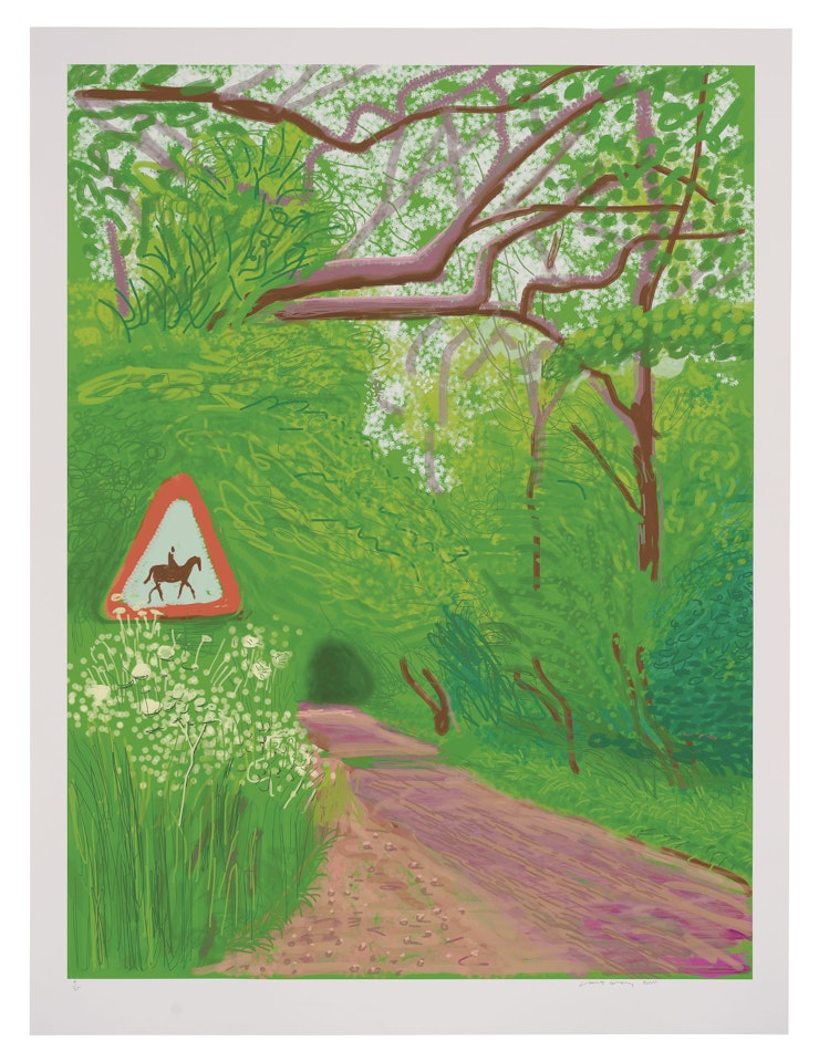 The Arrival of Spring in Woldgate, East Yorkshire in 2011 (twenty eleven) - 30 May 2011 by David Hockney