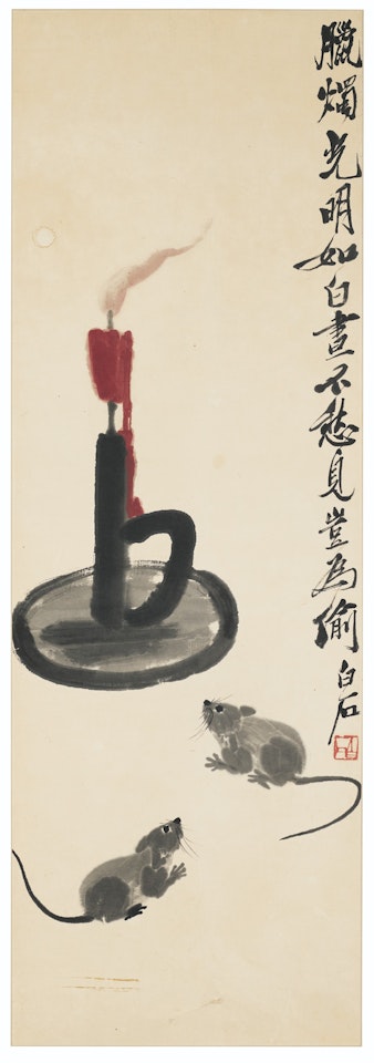 Mice and Candlestick by Qi Baishi