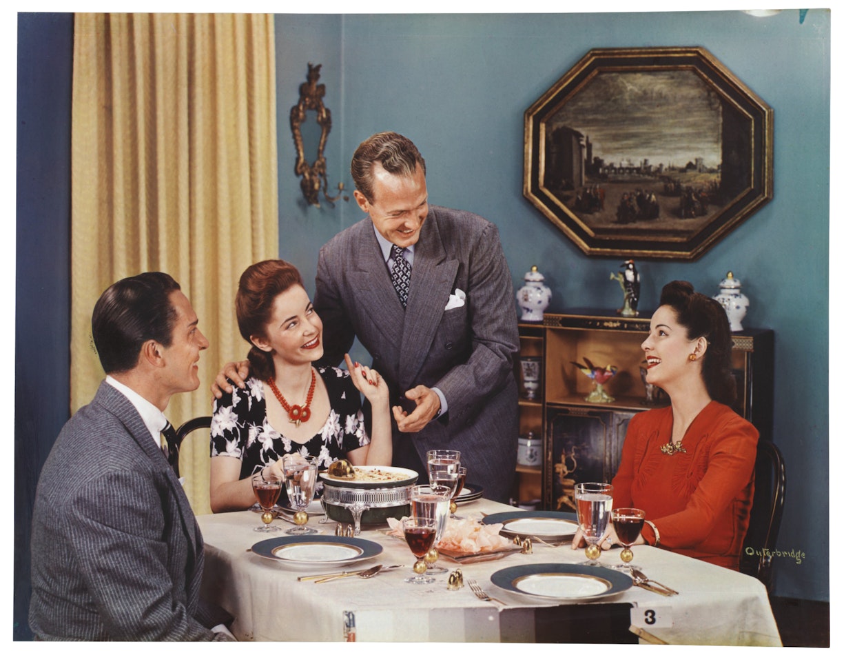 Dinner Table Foursome by Paul Outerbridge