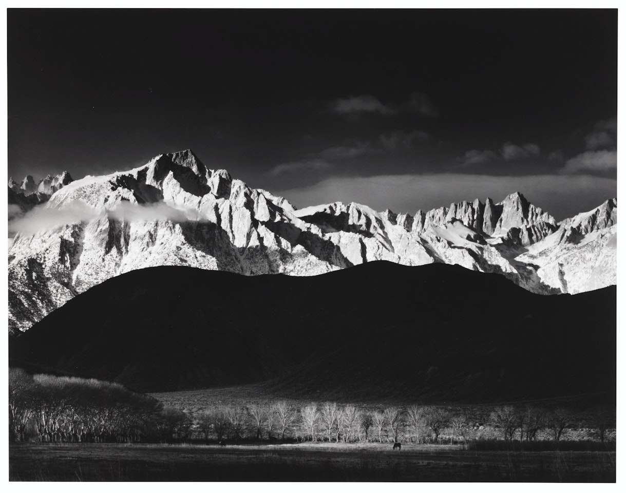 Winter Sunrise, Sierra Nevada, From Line Pine, California by Ansel Adams