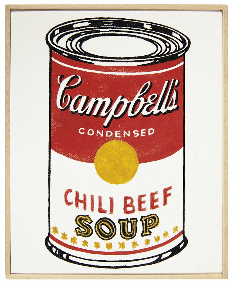 Andy Warhol, ‘Campbell’s Soup Can, Chili Beef,’ 1962 by Richard Pettibone