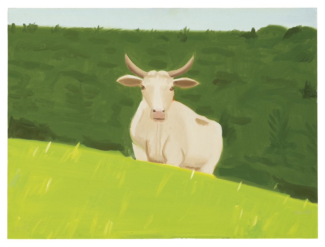 Cow in Field by Alex Katz