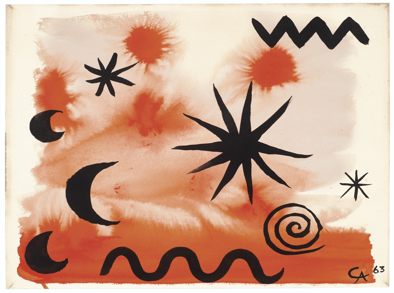 Three Black Stars by Alexander Calder