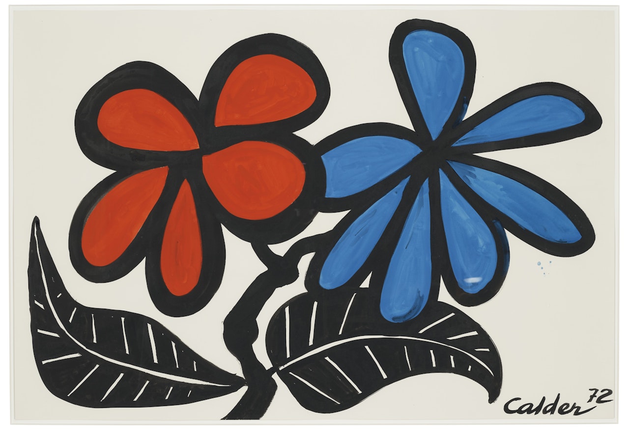 Black Leafed Flowers by Alexander Calder