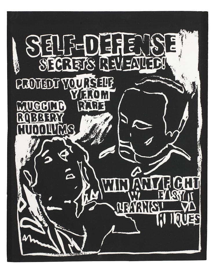 Self-Defense (Negative) by Andy Warhol