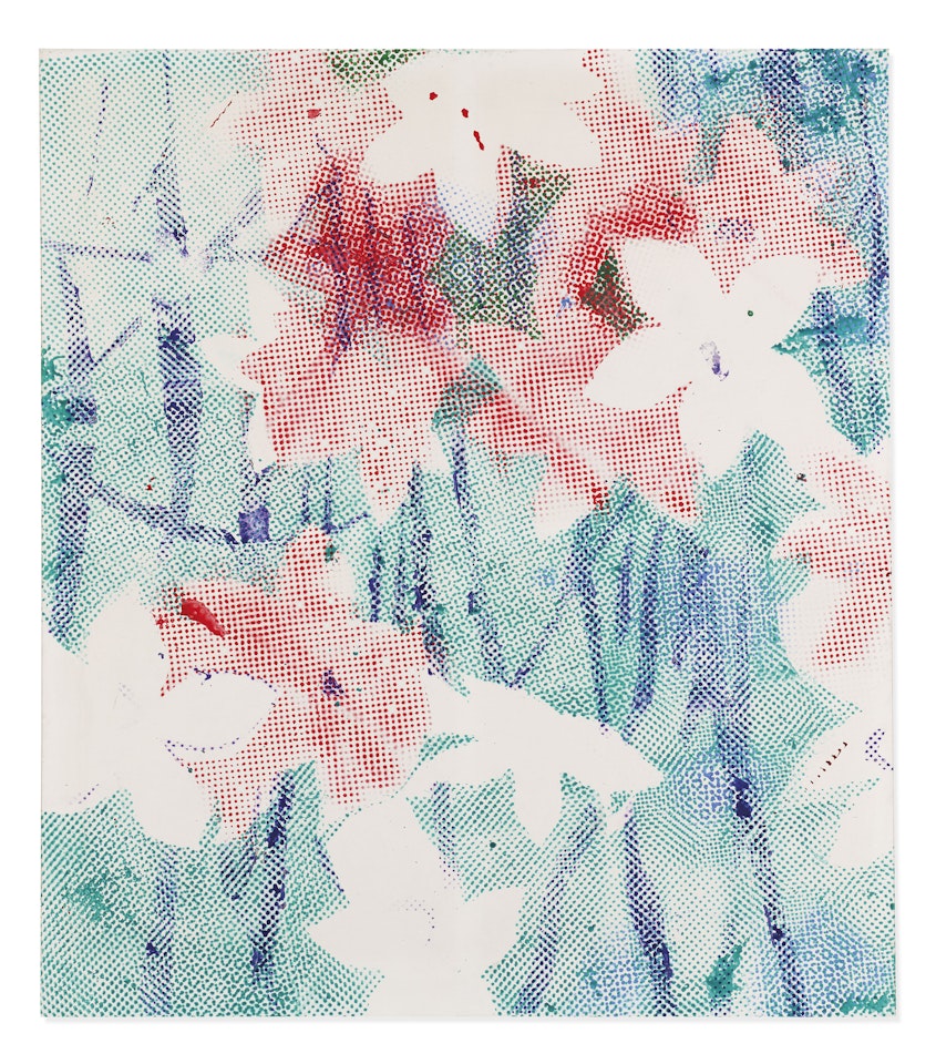 Alpenveilchen/Flowers by Sigmar Polke