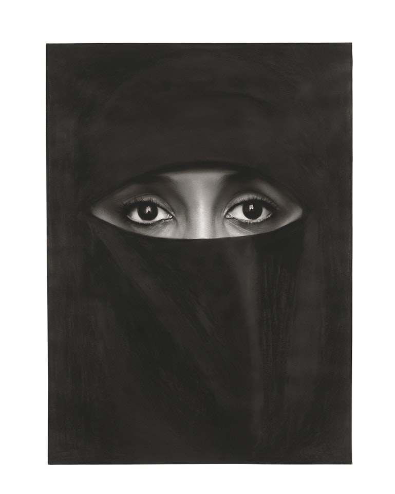 Study for Burka No. 7 (Hanane) by Robert Longo