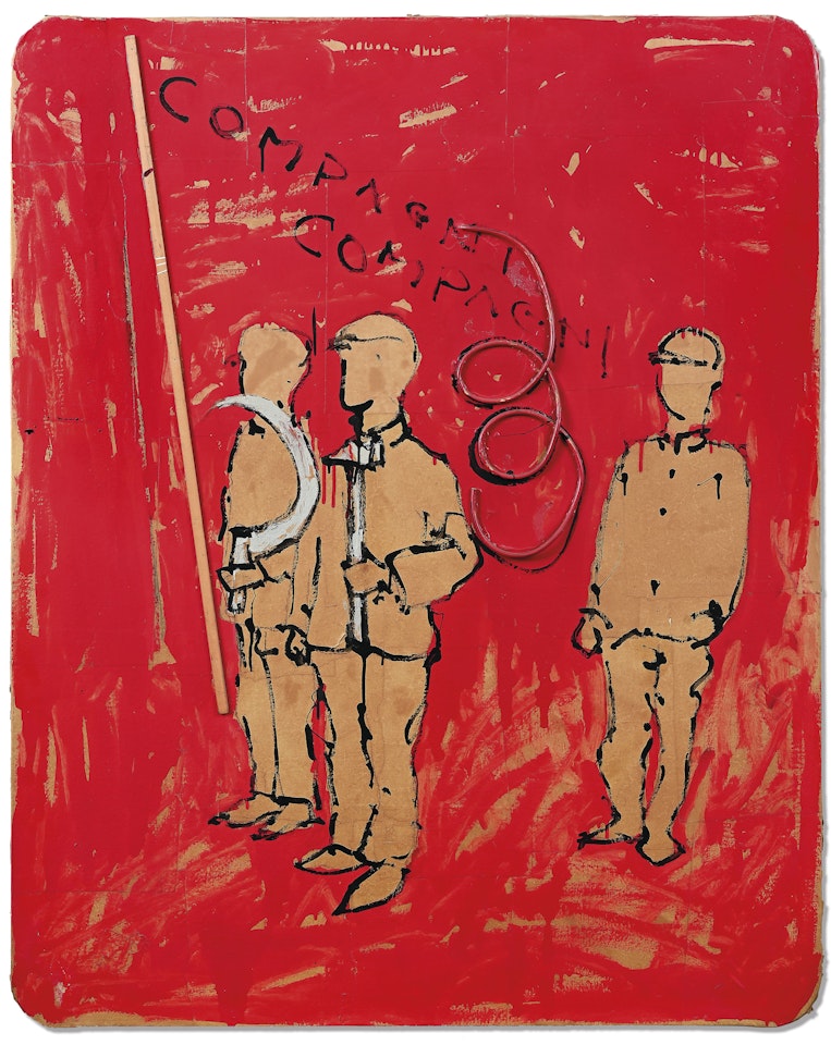 Compagni Compagni (Comrades Comrades) by Mario Schifano