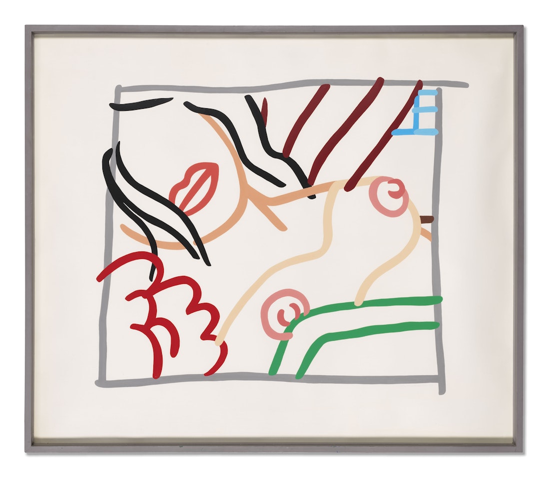 Bedroom Brunette Scribble by Tom Wesselmann