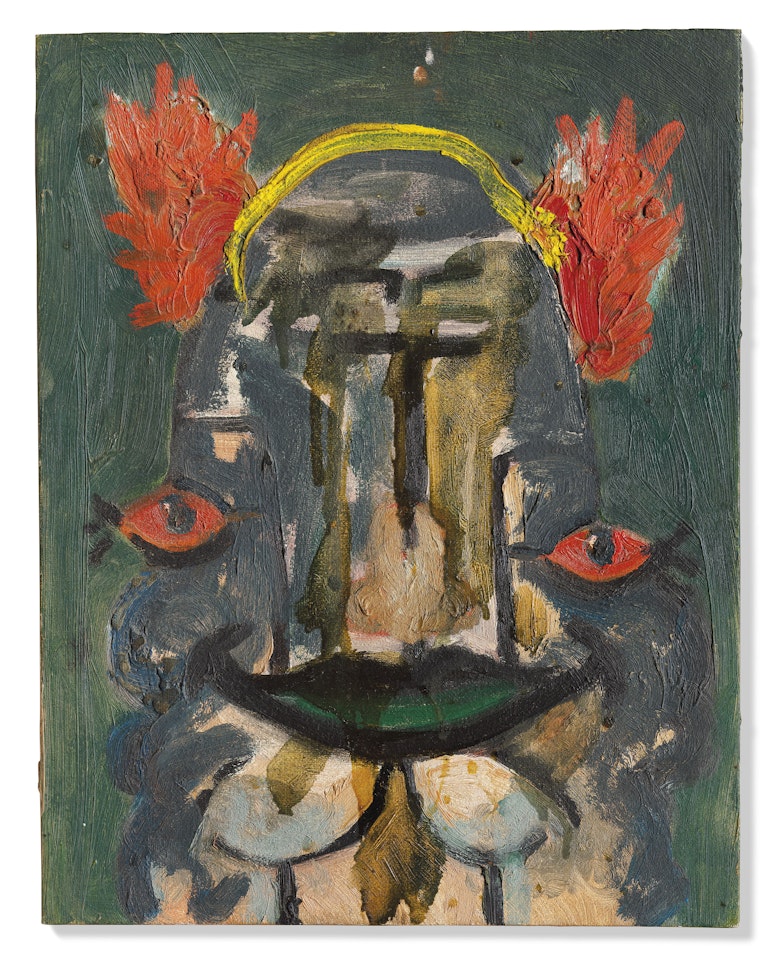 Burning Clown by George Condo