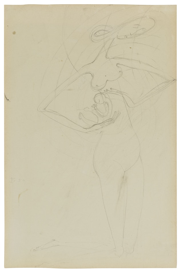 Mutterschaftszeichnung (Motherhood Drawing) by Joseph Beuys