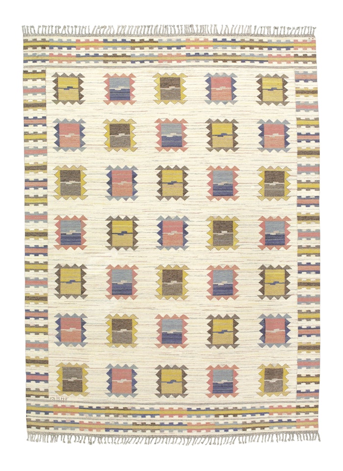 A 'LJUSA PLADOR' CARPET by Märta Maas-Fjetterström