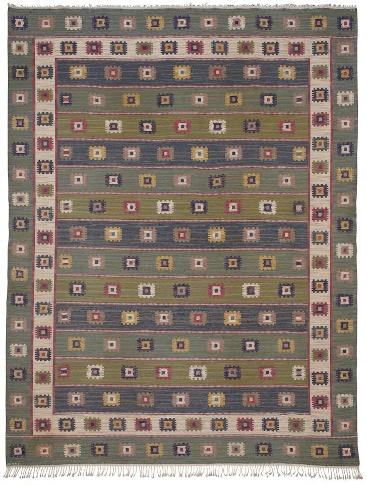 AN IMPORTANT LARGE 'GRÖN ÄNG' CARPET by Märta Maas-Fjetterström