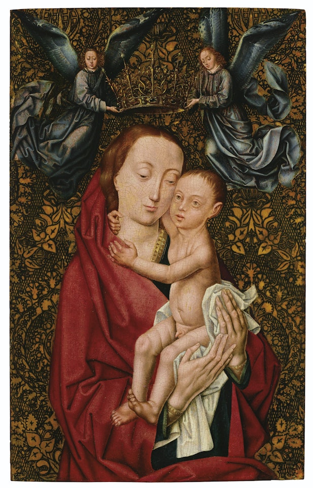 The Virgin and Child crowned by angels by Netherlandish School