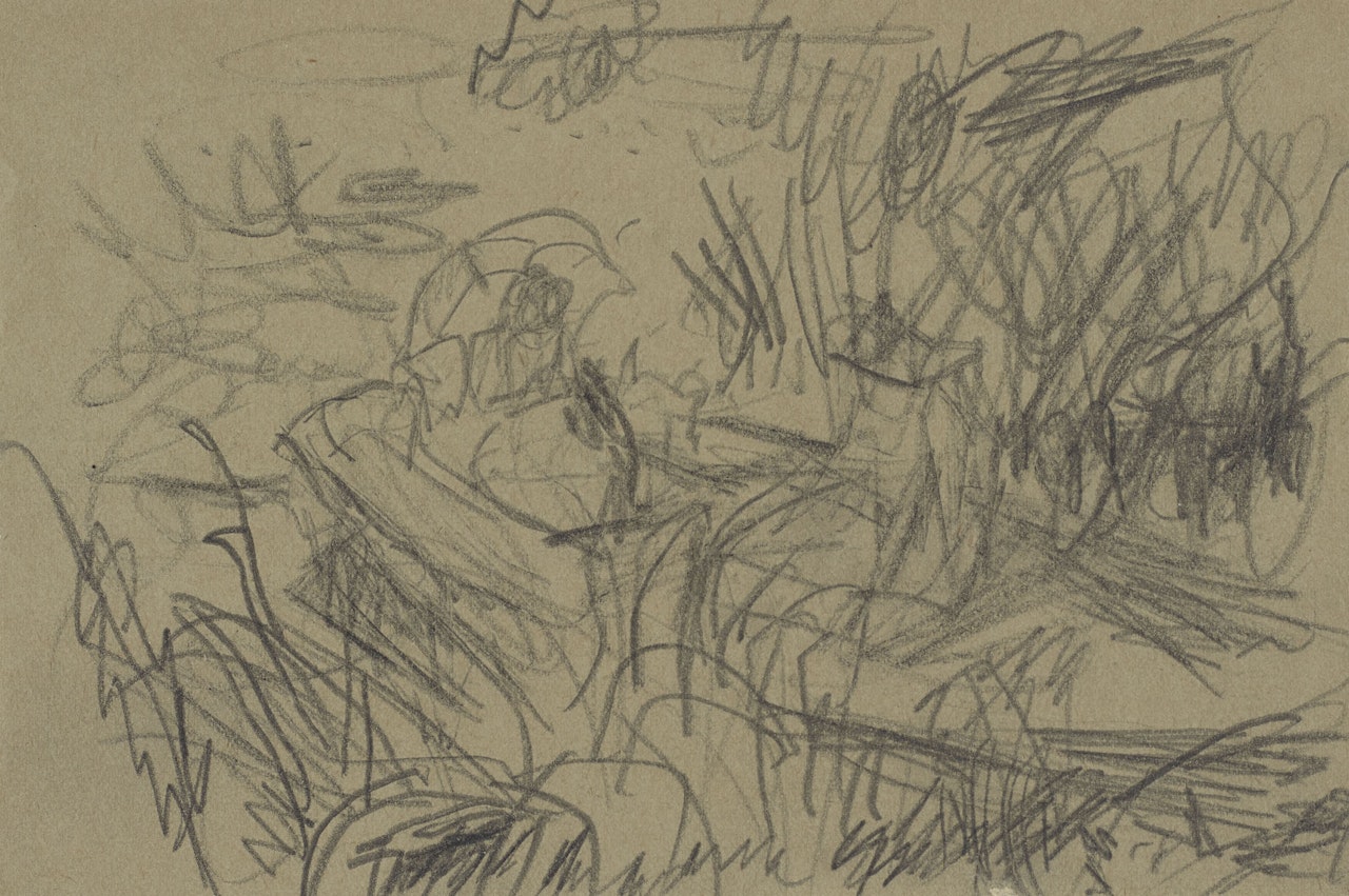 Marthe en barque à Vernonnet by Pierre Bonnard