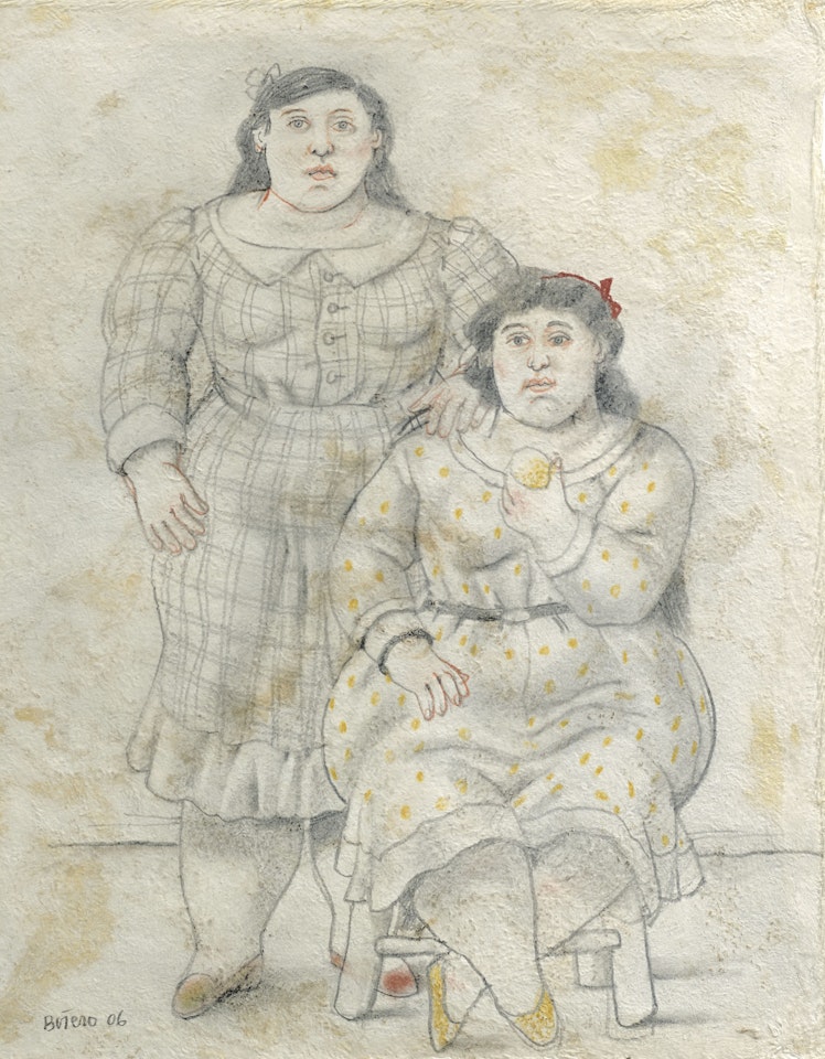 Two Girls by Fernando Botero